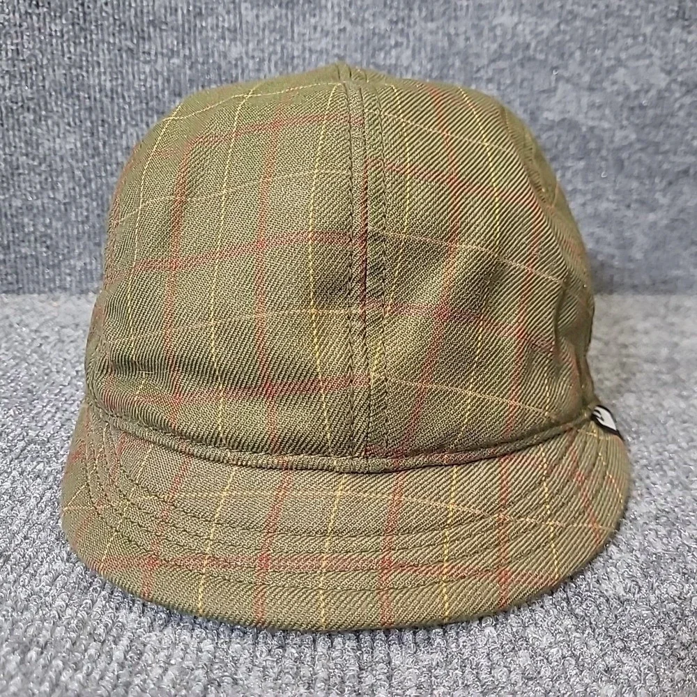 Goorin Bros Cap Hat Newsboy Small Green Plaid‎ Flat Cabby XS